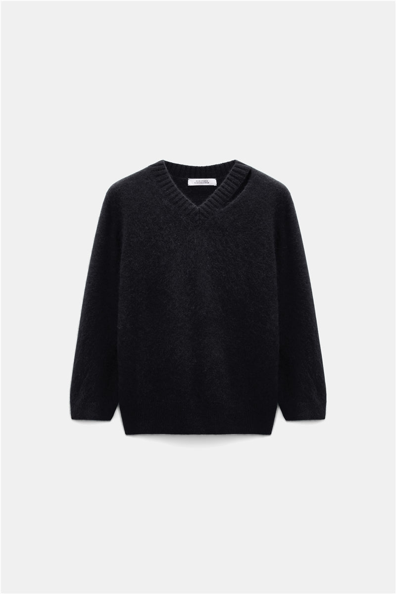 27Z-SCHUMACHER FLUFFY PULL ZWART