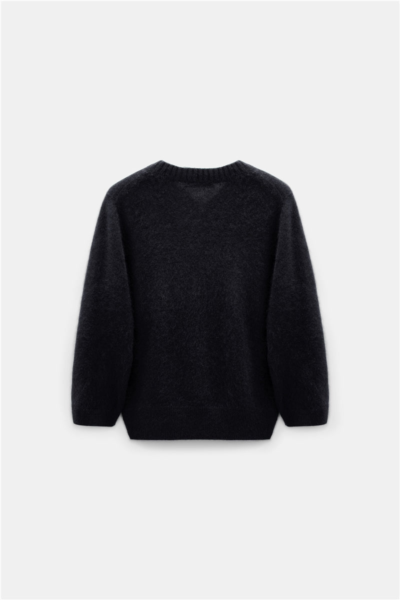 27Z-SCHUMACHER FLUFFY PULL ZWART