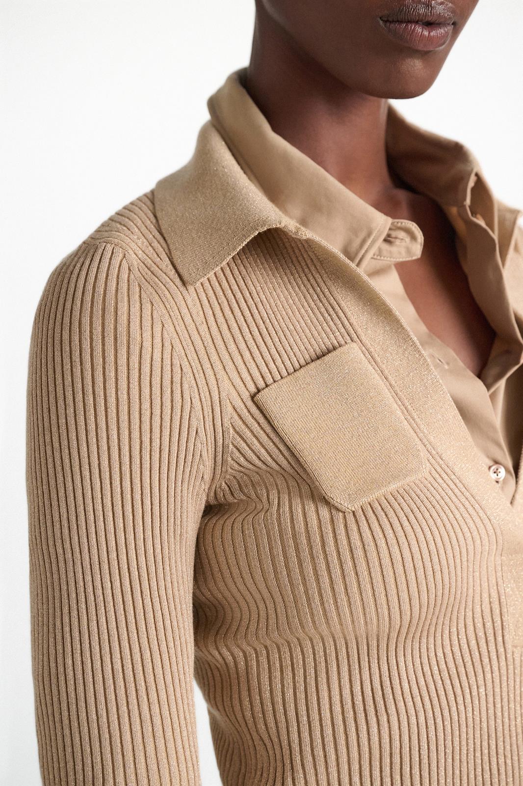 27Z-SCHUMACHER SHIMMERING PULL BEIGE