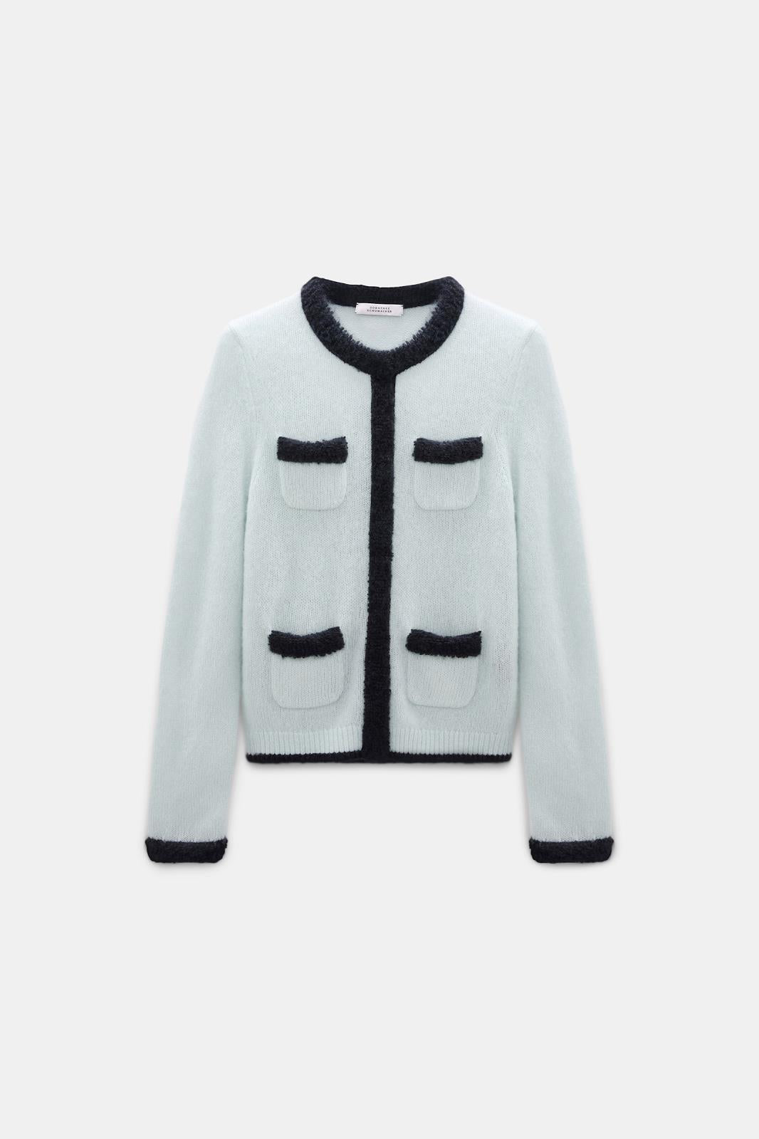 27Z-SCHUMACHER FLUFFY PULL ZAKJES MINT LANGE MOUWEN