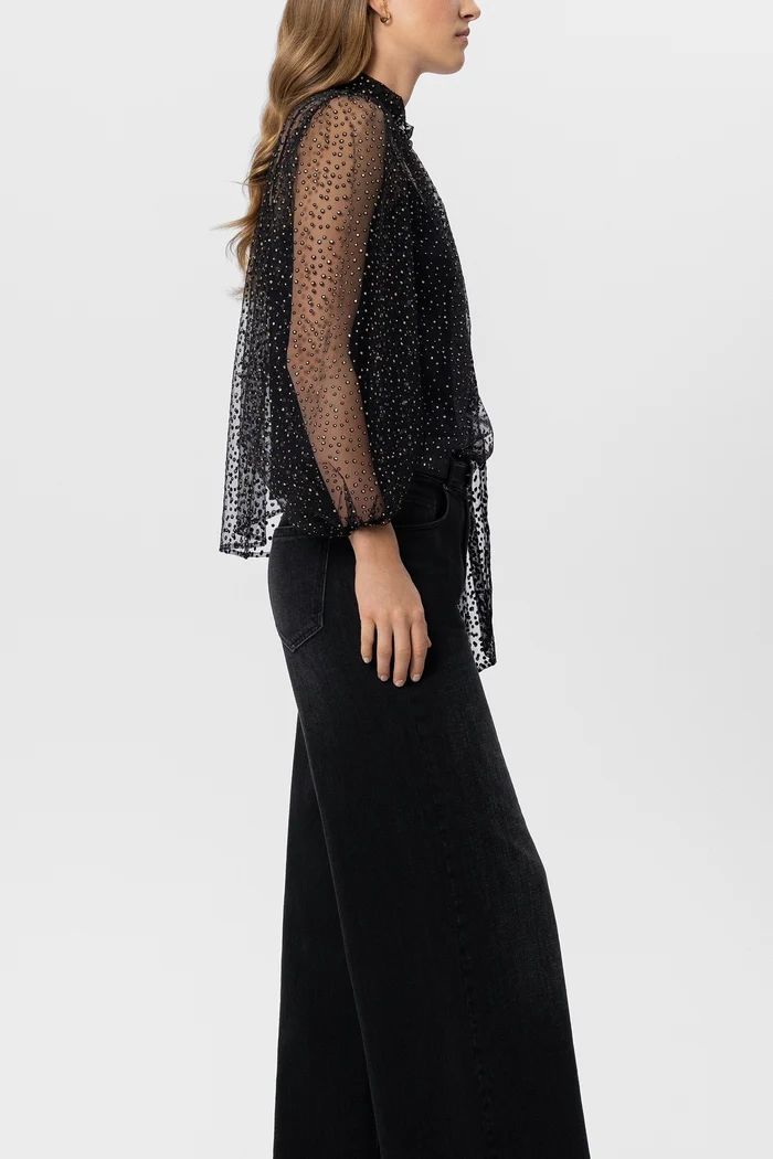 27Z-LUISA CERANO C-BLOUSE TULLE MET GLITTER