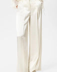 27Z-LUISA CERANO C- BROEK WIDE LEG ZIJDE ECRU