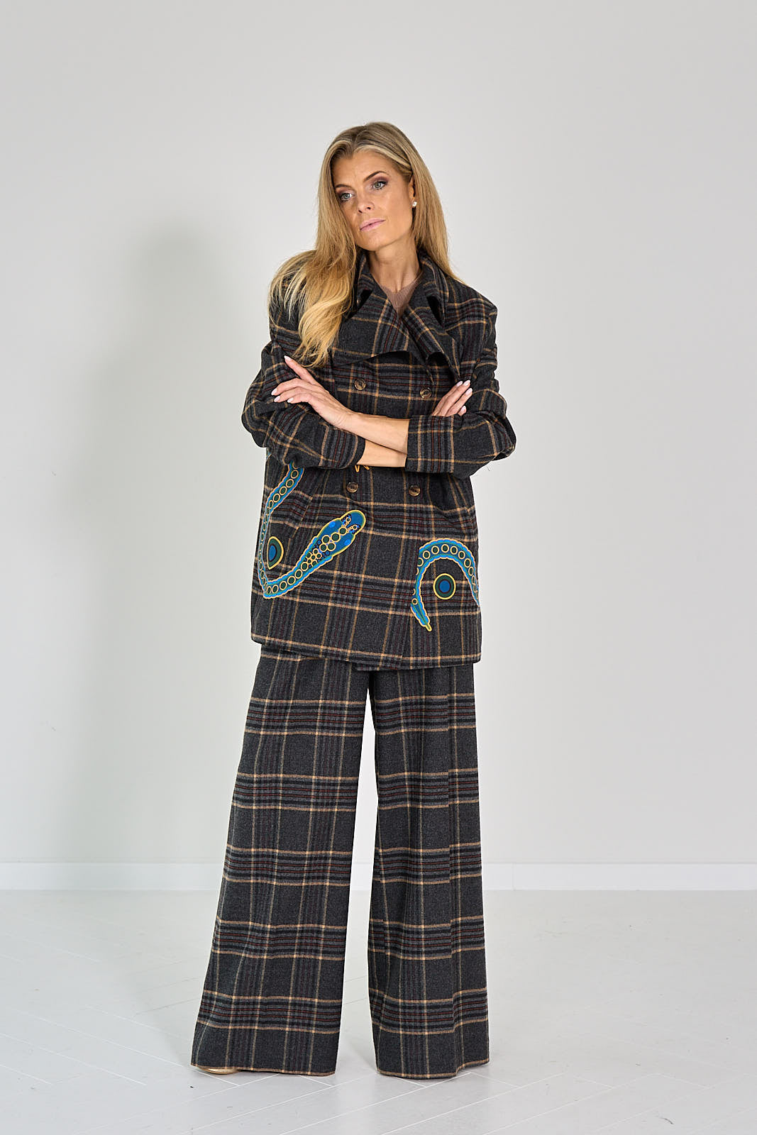 BLAZER  DUBBEL BREAST CARREAU