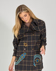 BLAZER  DUBBEL BREAST CARREAU