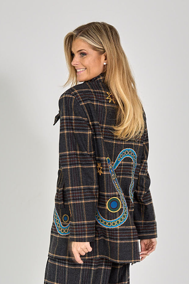 BLAZER  DUBBEL BREAST CARREAU