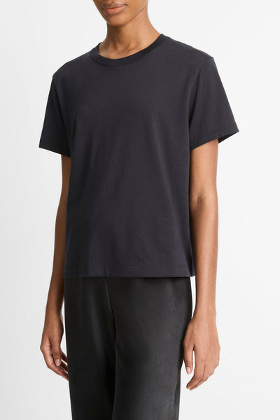 Vince T-shirt katoen navy